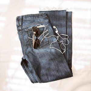 william rast | size 25/0 | vintage sadie straight leg low-rise jeans